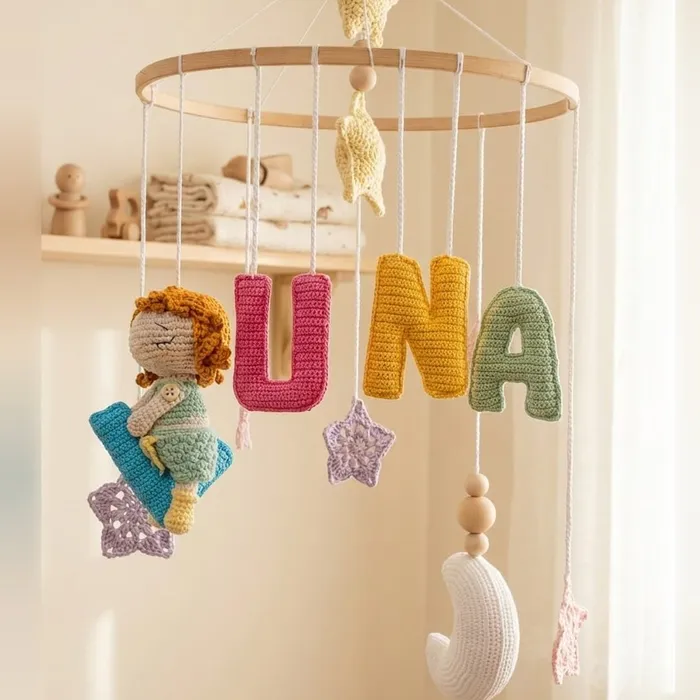 01_Suenos_Magicos Móvil de cuna personalizado «Sueños Mágicos»