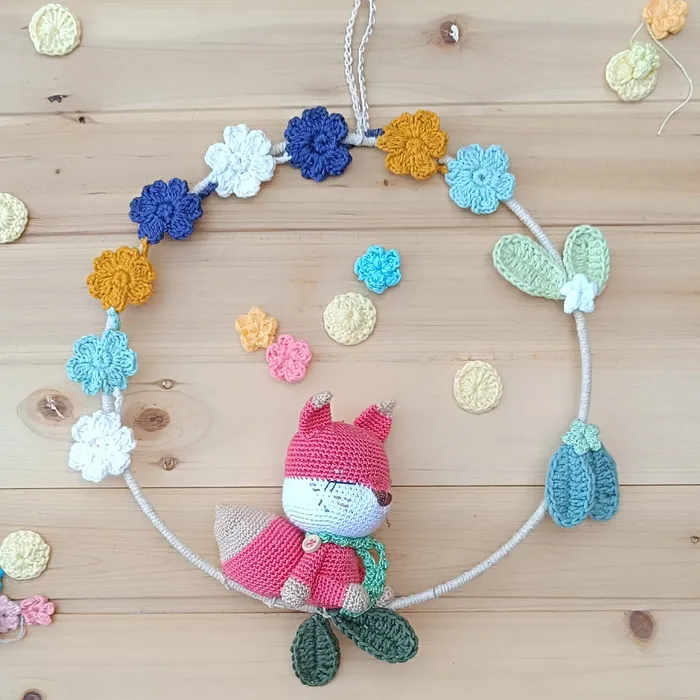 01atrapasueños Movil Decorativo de crochet; Atrapasueños